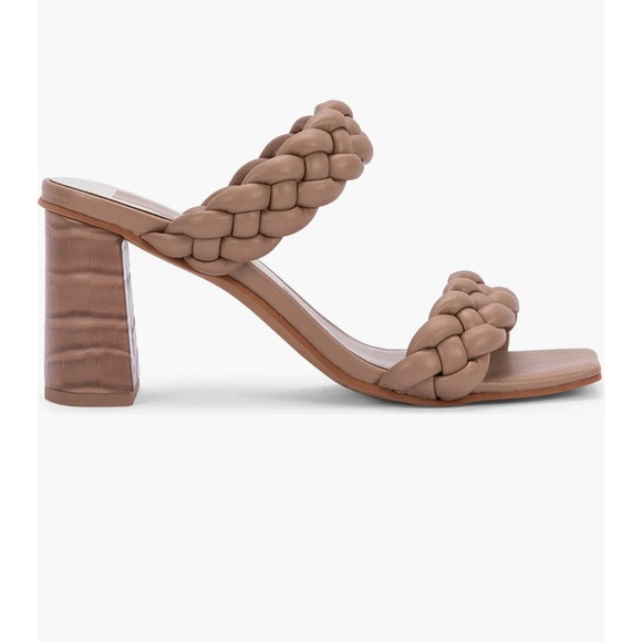 🧨Last chance🧨NWOT NWOB Dolce Vita Paily Braided Sandal - Cafe (brown) - Size 7 - Picture 4 of 10